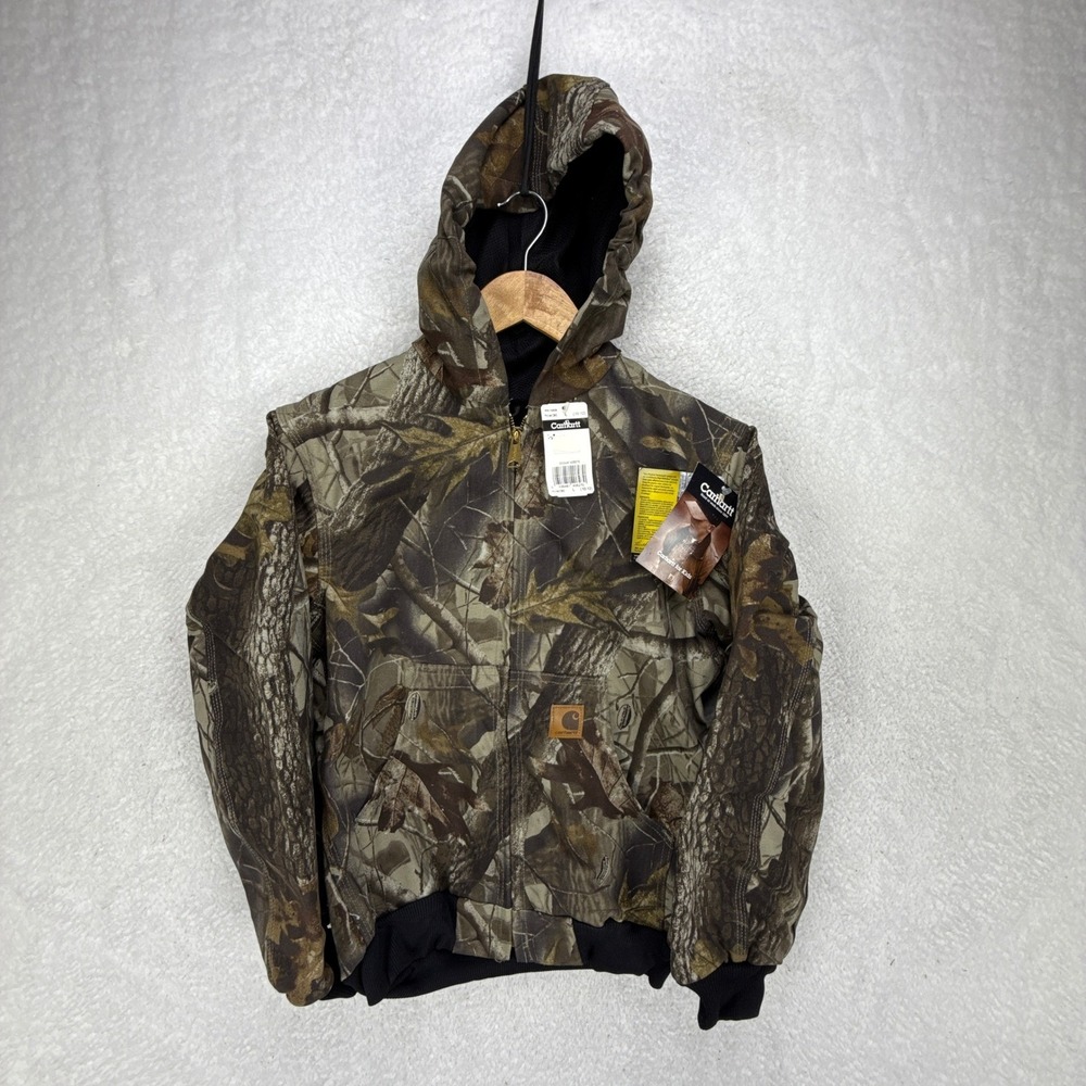 Carhartt Active Hunting Jacket Thermal Lined Youth Large YYJ144 CMO Camo NWT NOS
